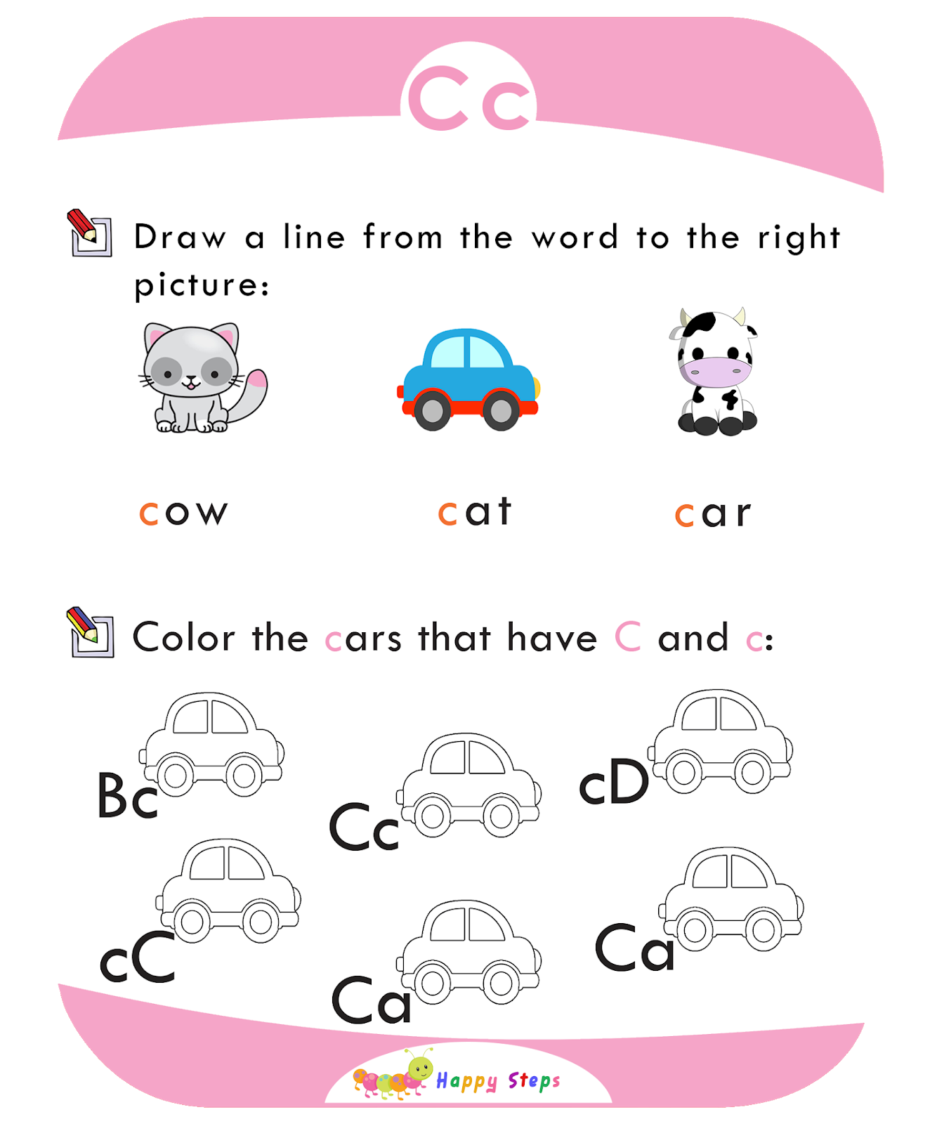 Activity Worksheet 1 Letter C
