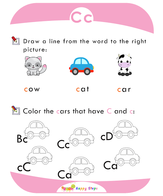 Activity Worksheet -1  Letter C