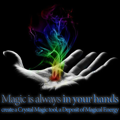 Crystal deposit of magical energy