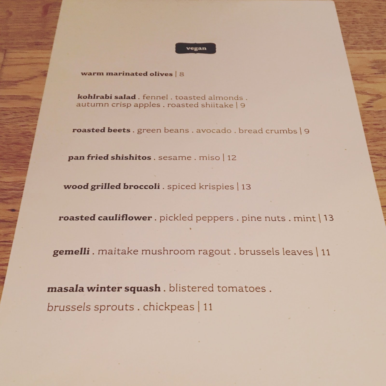 Girl and the goat menu deals