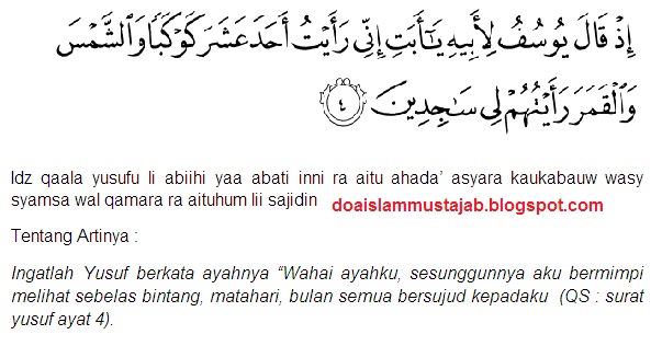 Jodoh Surat Yusuf Ayat 31