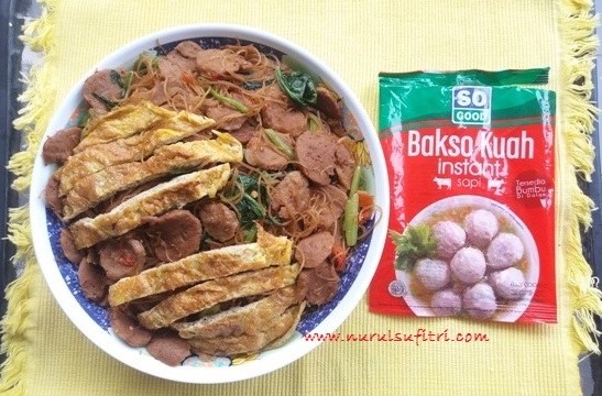 resep so good tumis bakso bihun jagung spesial telur ala nurul sufitri