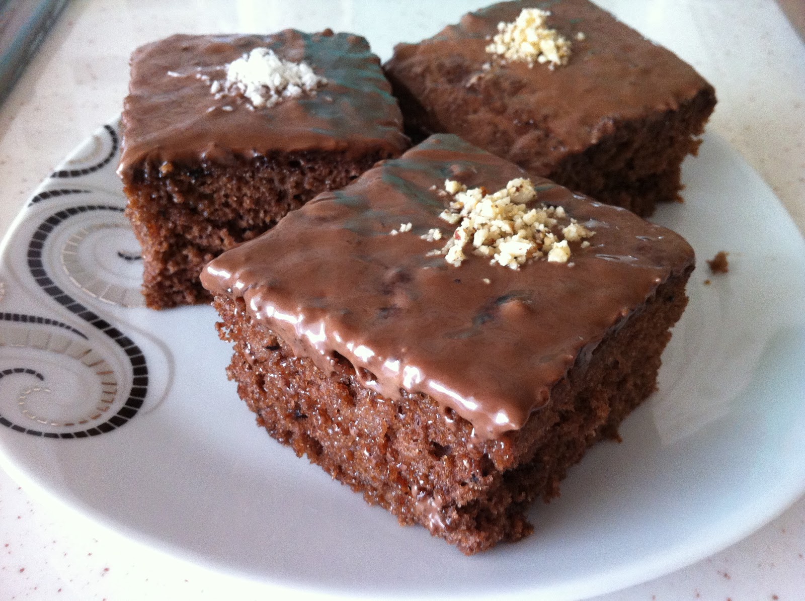 mutfakkokusu Glazürlü kakaolu kek