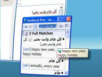 Arabic dictionary tool