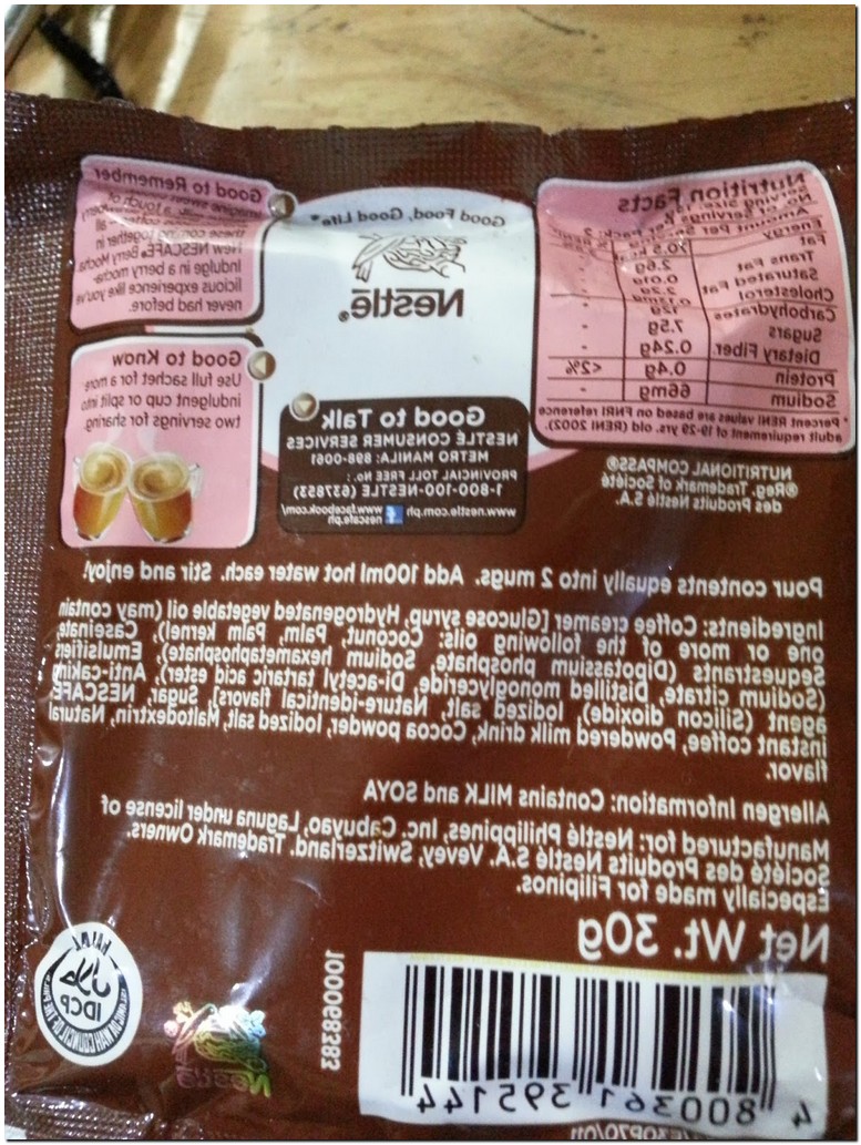 nescafe coffee ingredients list Kitchen & Dining