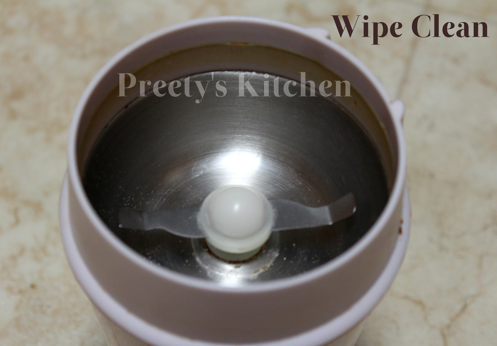 Preety's Kitchen How To Clean Your Coffee Grinder (Step By Step Pictures)