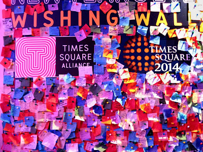 Wishing Wall New Year Times Square Confetti 2014