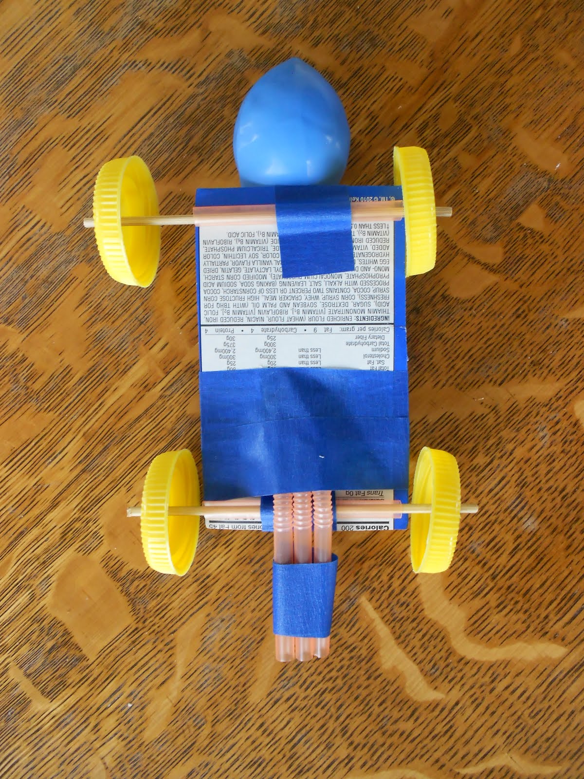Almost Unschoolers Building Balloon Powered Racers