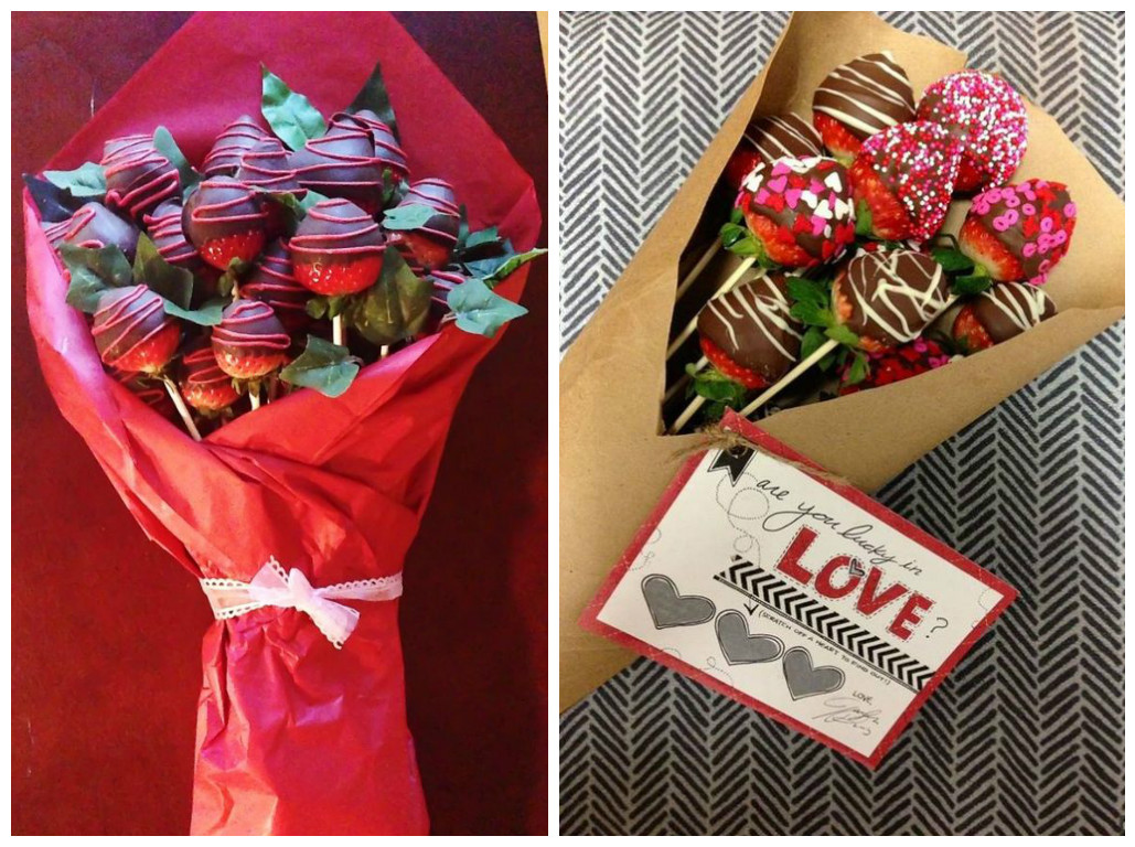 Cómo hacer ramo de fresas con chocolate para regalar ~ lodijoella