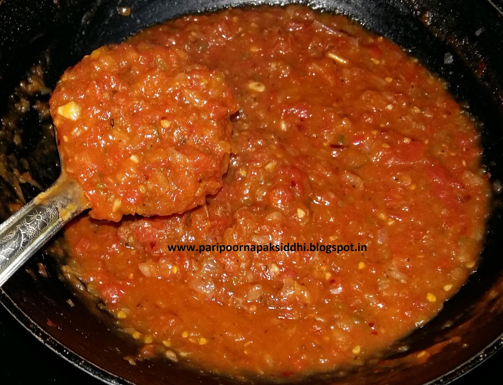 Paripoorna Paksiddhi HOME MADE ENCHILADA SAUCE / MEXICAN TOMATO SAUCE