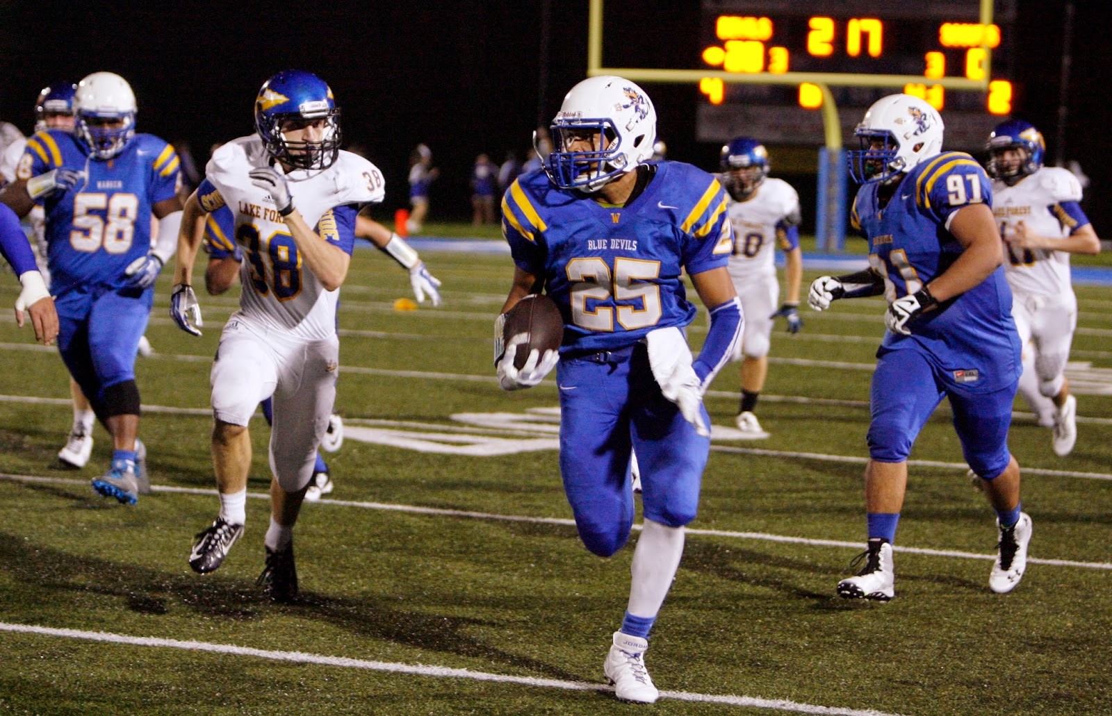 Mark Kodiak Ukena: IHSA Varsity Football: Lake Forest at Warren