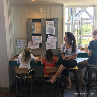 activity table for kids at Amy’s Drive Thru in Rohnert Park, California