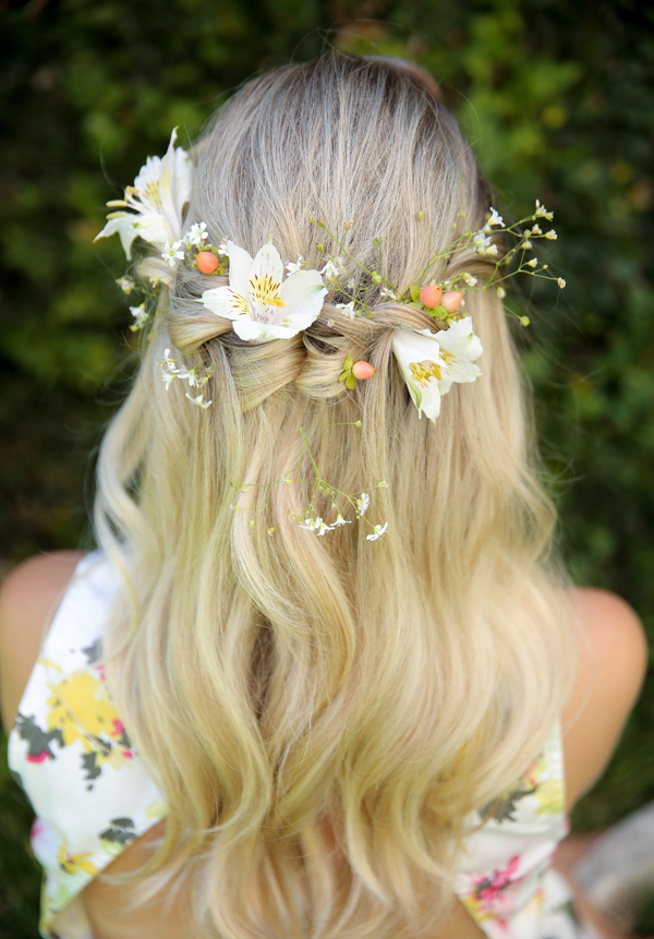 Penteados com flores - Madrinhas de Casamento