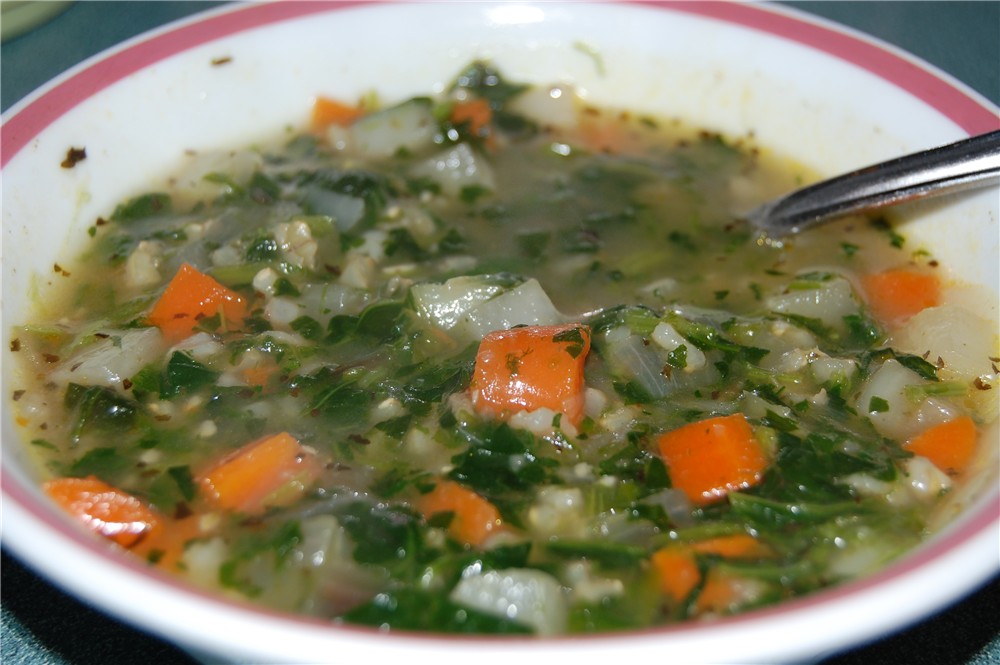 Just Veggin' Brown Rice Vegetable Soup