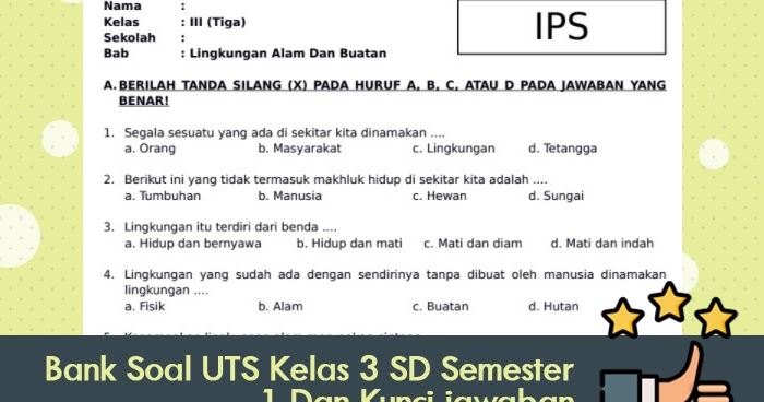Trend Soal Essay Ips Kelas 7 Semester 1 Dan Kunci Jawaban