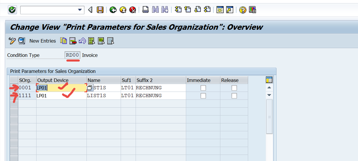 TECHSAP Setting Print Parameters in SAP SD