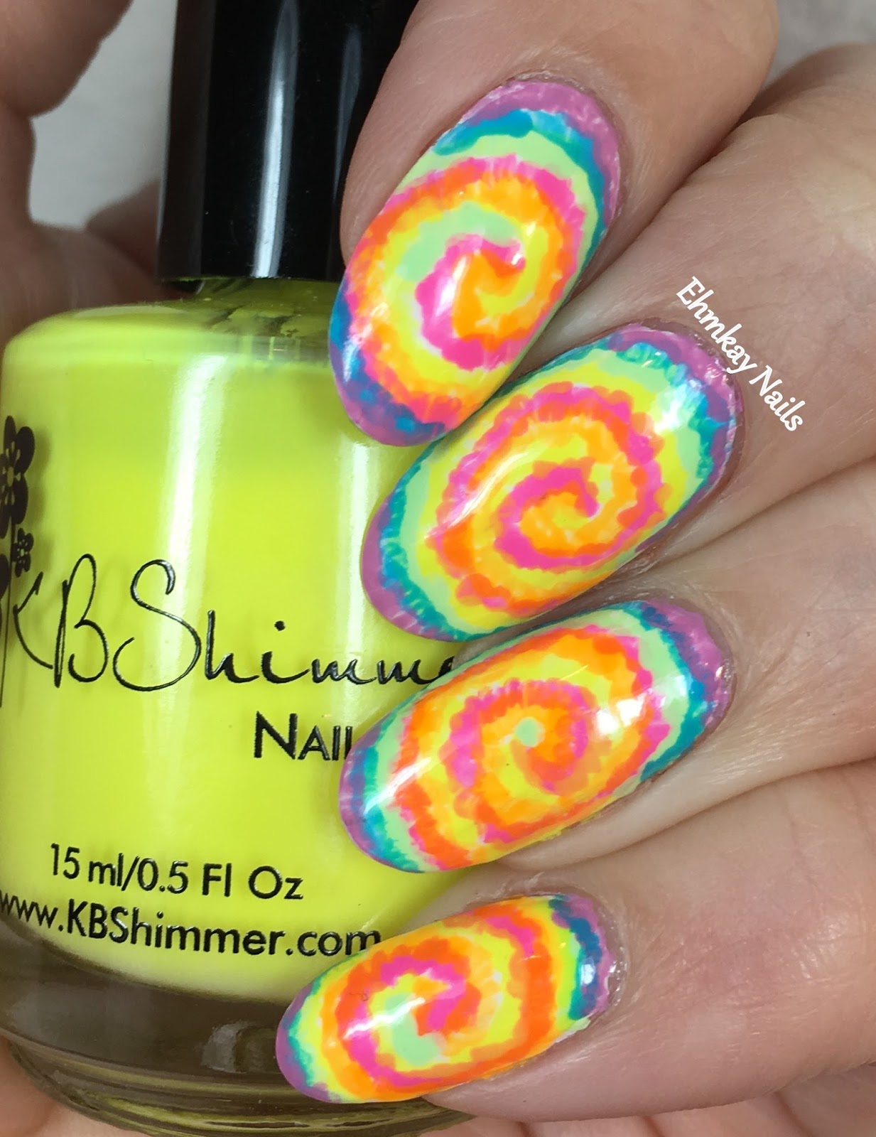 Tie Dye Summer Nails