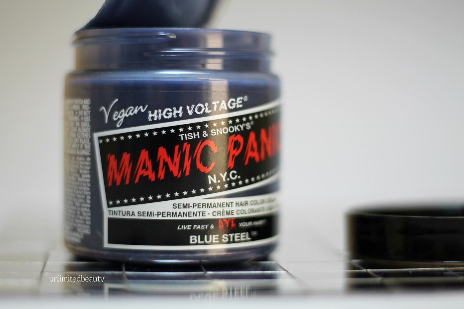Manic Panic Semi-Permanent Hair Color Cream - Blue Steel - wide 2