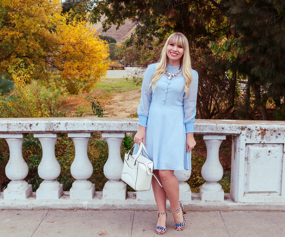 light blue dress for women