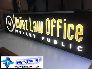 Lighted Panaflex Signage Lighted Panaflex Signage