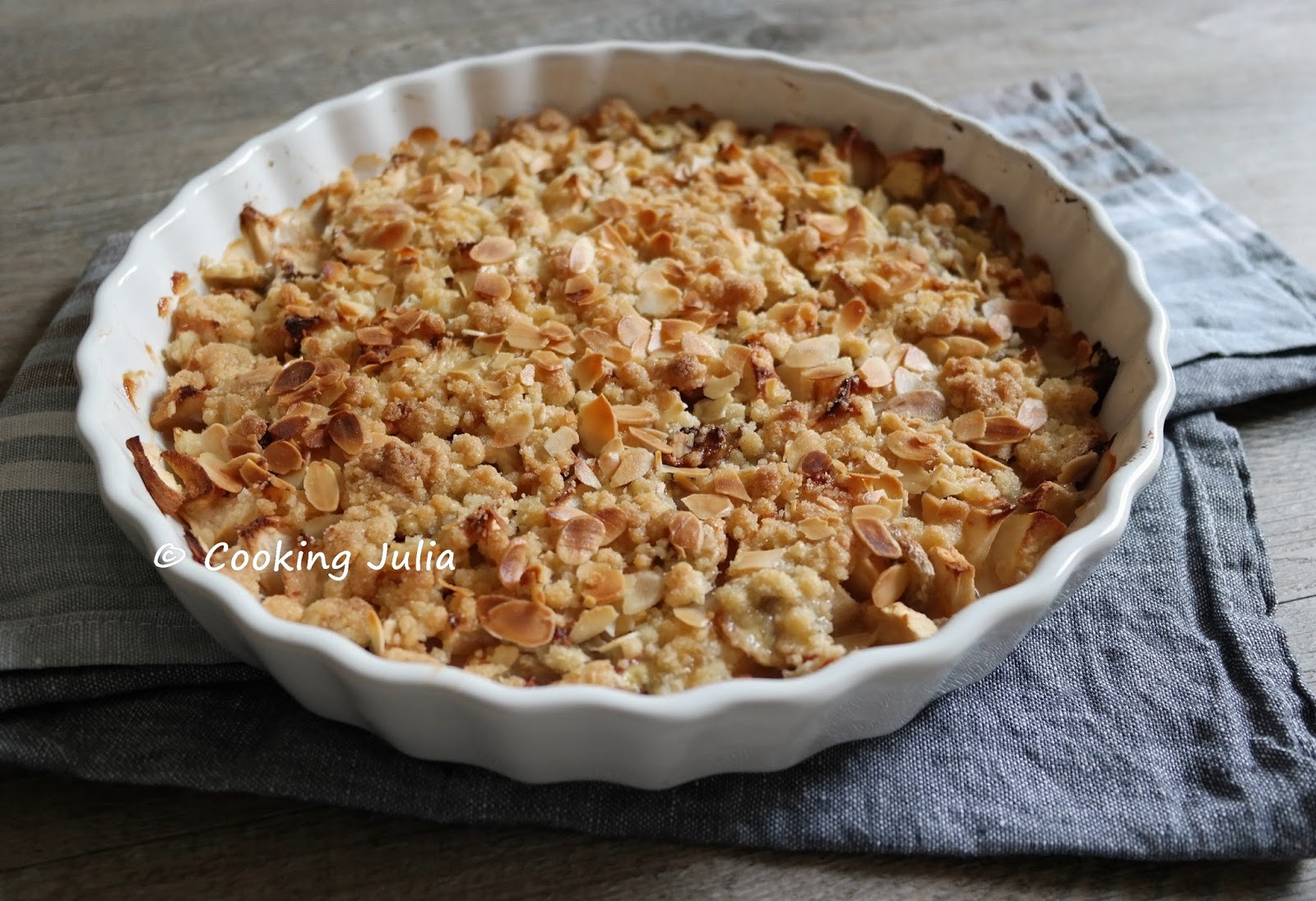 Cooking Julia Crumble Pomme Banane A L Amande