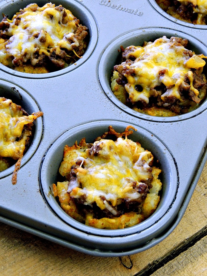 Tater Tot Cheeseburger Cups Bobbi's Kozy Kitchen