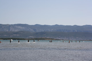 Plaża Čižići - piaszczyste dno, płytko, bezpiecznie dla dzieci