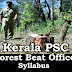 Kerala PSC Forest Beat Officer Sylabus 2016