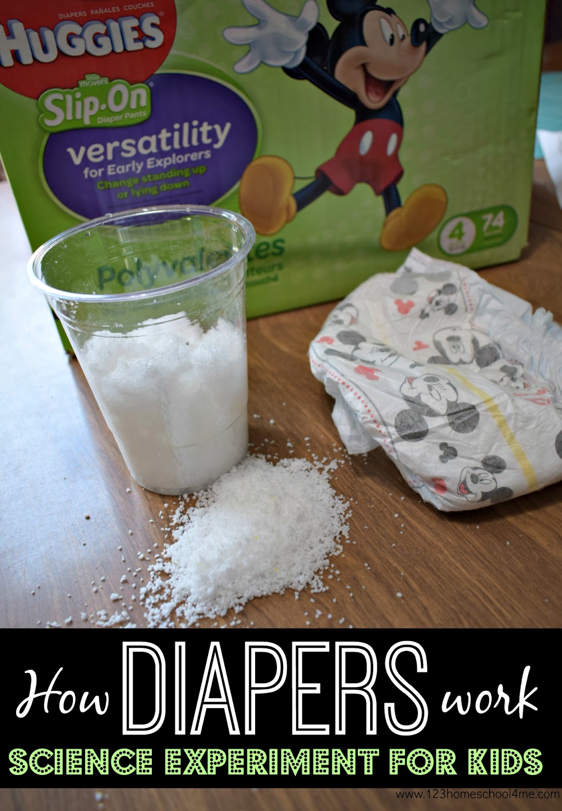 How Diapers Work Science Experiment for Kids