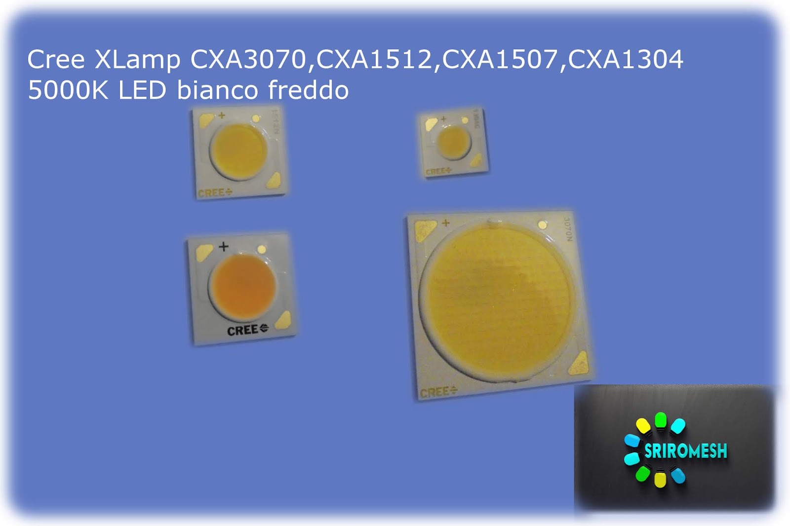 Cree XLamp CXA3070,CXA1512,CXA1507,CXA1304 5000K LED bianco freddo ...