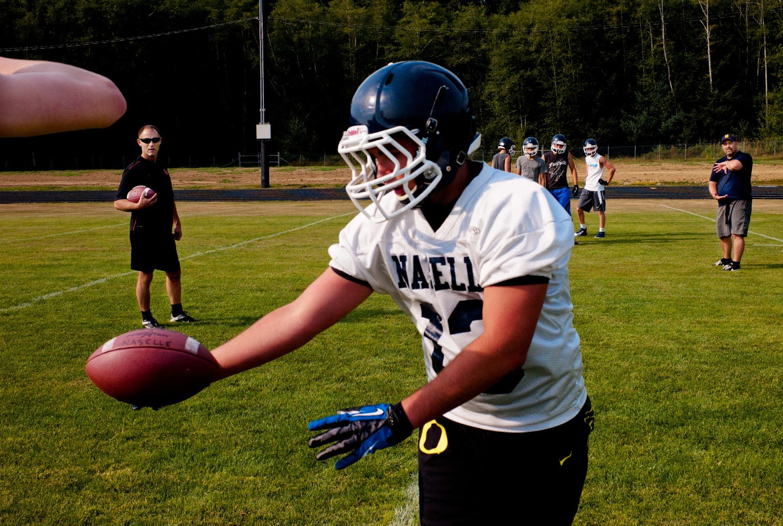 Picture Window photo blog Preseason football practices, Naselle, Ilwaco, Wa.
