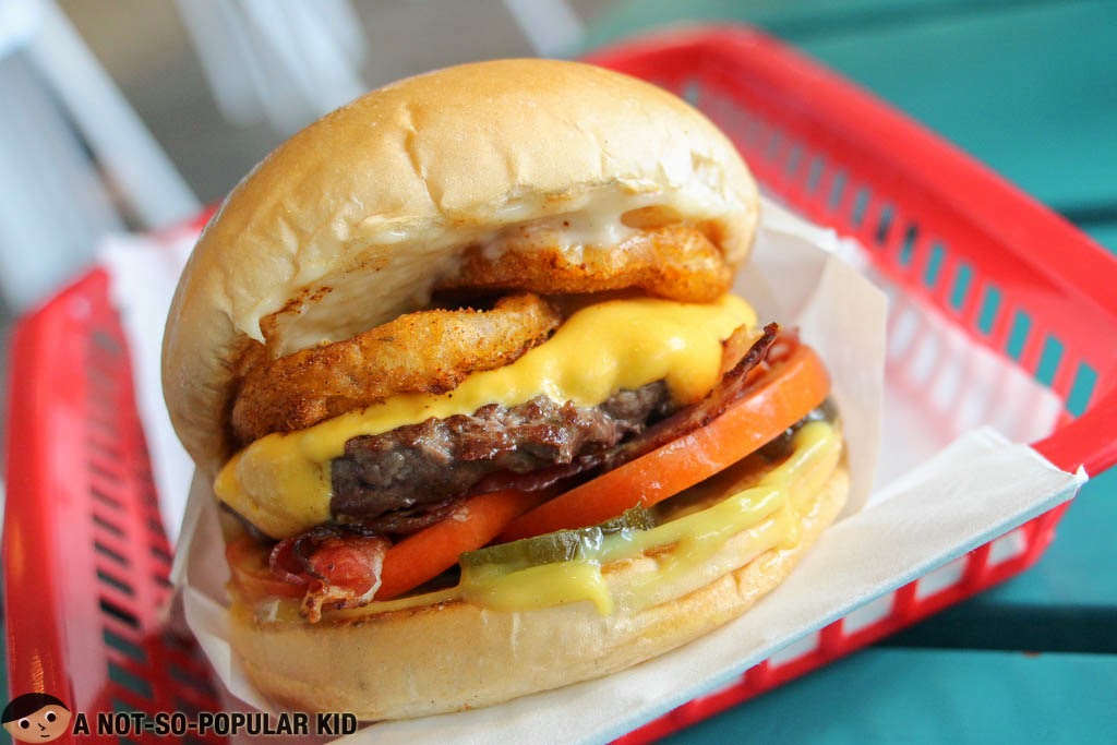 A closer look at the Smokehouse Burger of CaliBurger