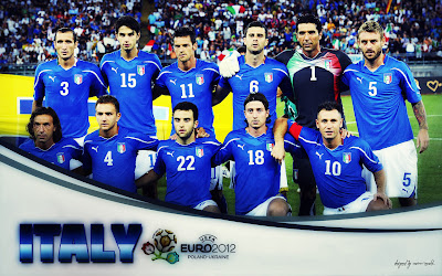Italy Squad On Euro 2012 Wallpaper