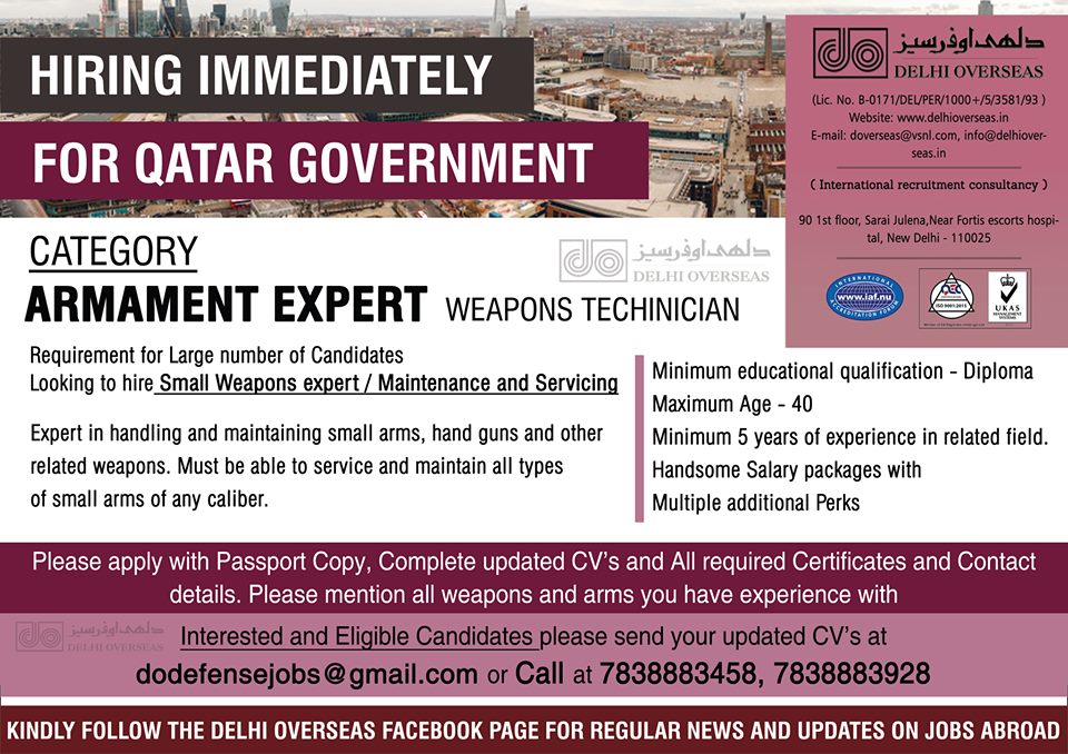 Hiring Immediately for Qatar Government Hiring Immediately for Qatar Government