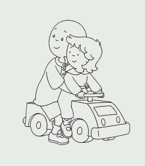 Print Free For Children About Activities Caillou Coloring Pages | New