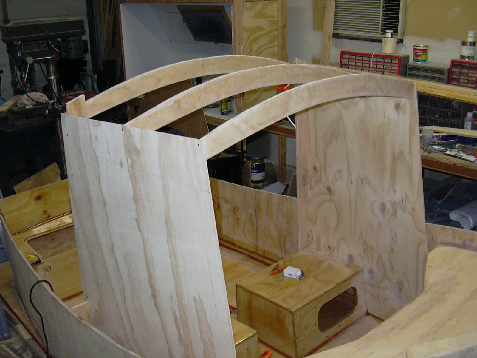 Todd's Mini-Tug Boat Building Journal: Cabin Assembly Started!