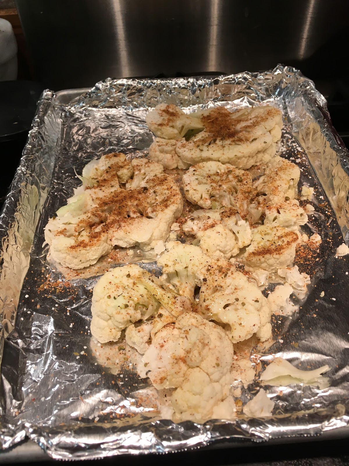 Cooking with Barry & Meta Eating Well's Cauliflower Steaks with Parm