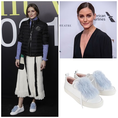 Estamos completamente 'in love' con las deportivas con 'pelito' de Olivia Palermo (y sabemos de dón