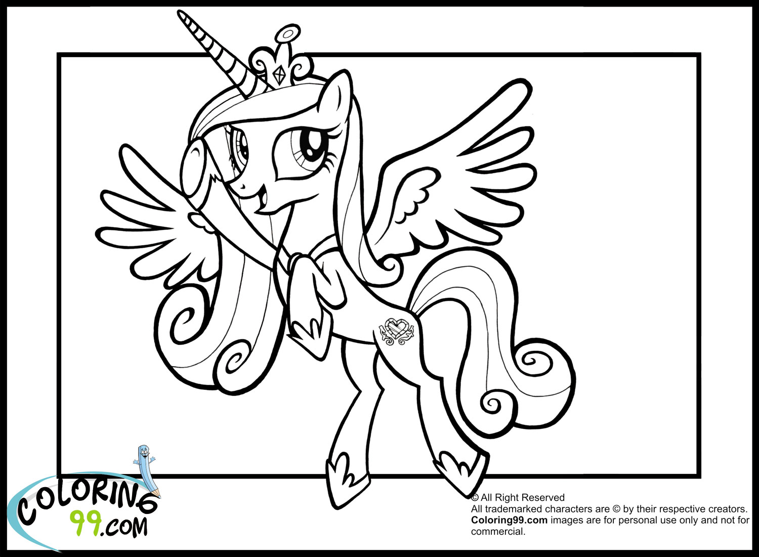 my little pony princess skyla coloring pages - photo #9