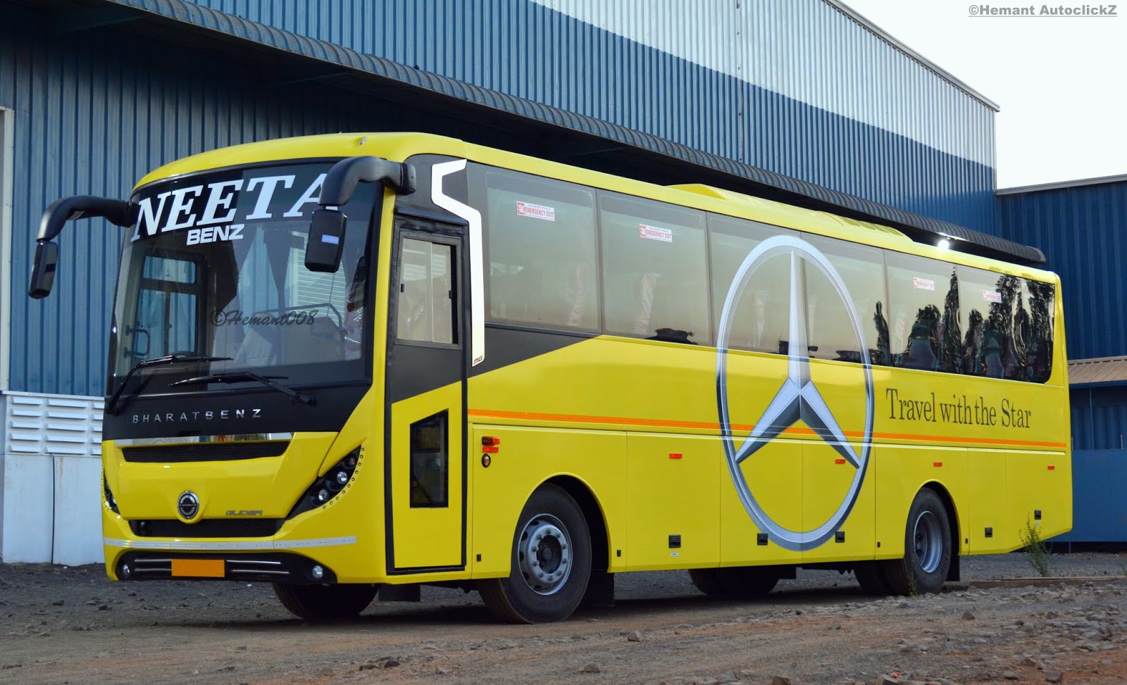 Hemant AutoclickZ Neeta Tours & Travels Bharat Benz 1623 Glider