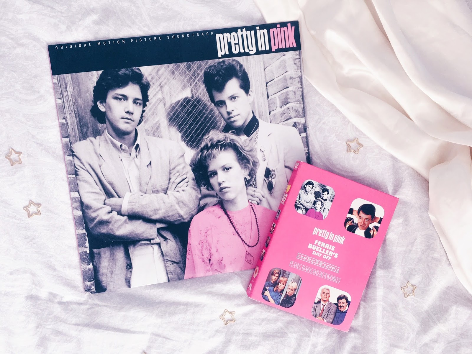 pretty in pink vinyl and 80s film dvds
