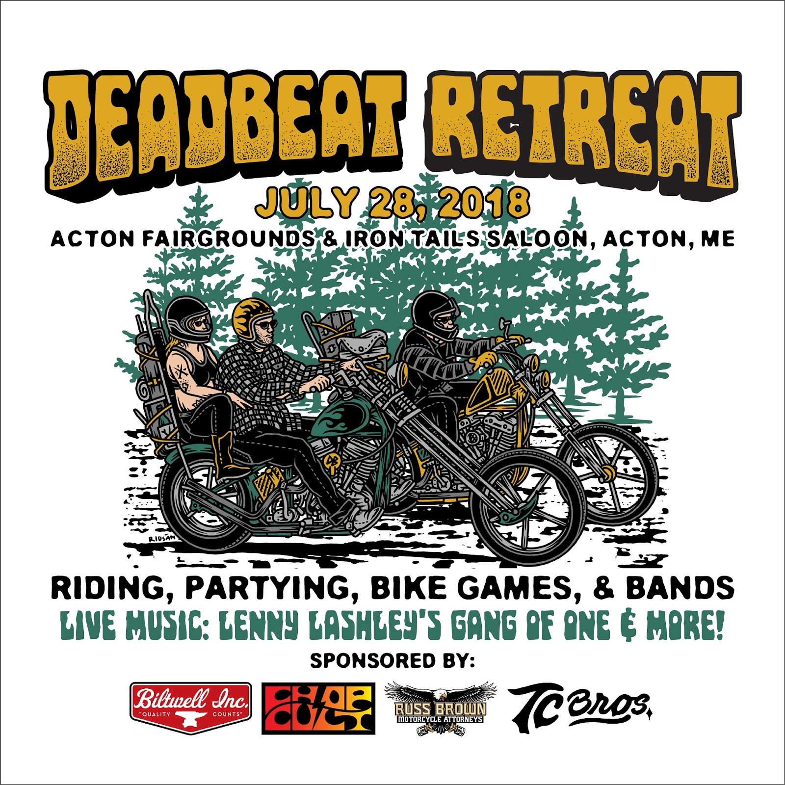 ChopCult Ending soon Advance tickets for the Deadbeat Retreat