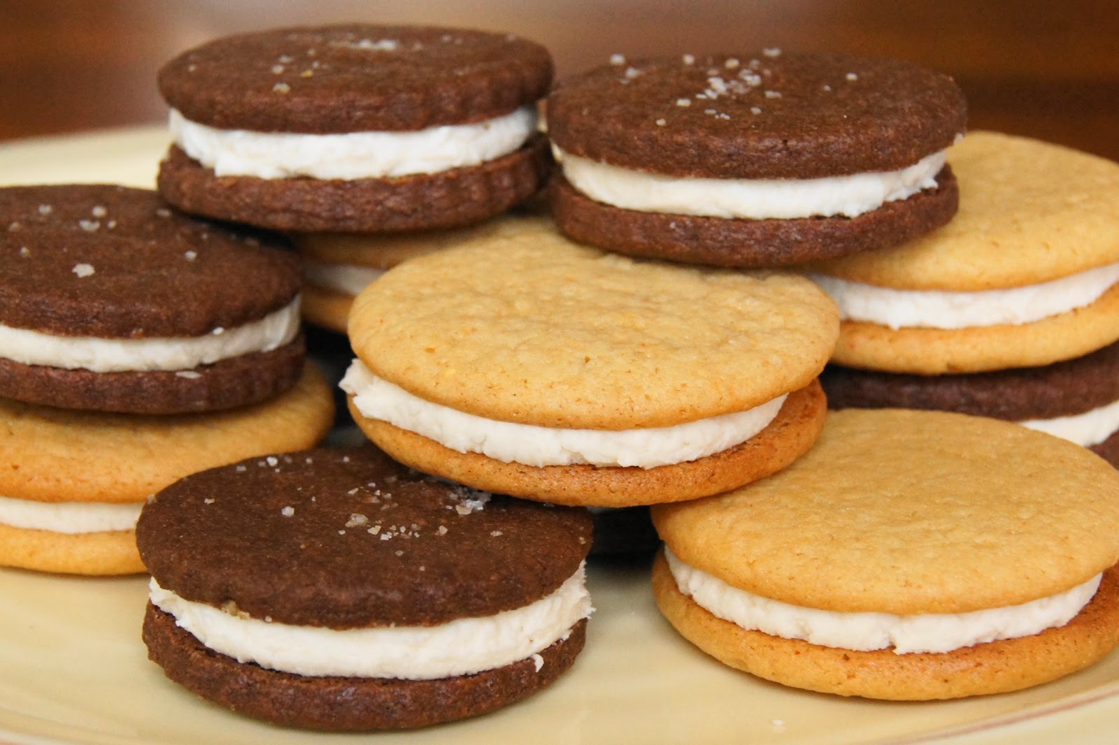 Baked Sunday Mornings Malted Milk Sandwich Cookies