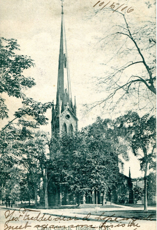 Old Pictures of Columbia County NY Christ Church, Hudson NY