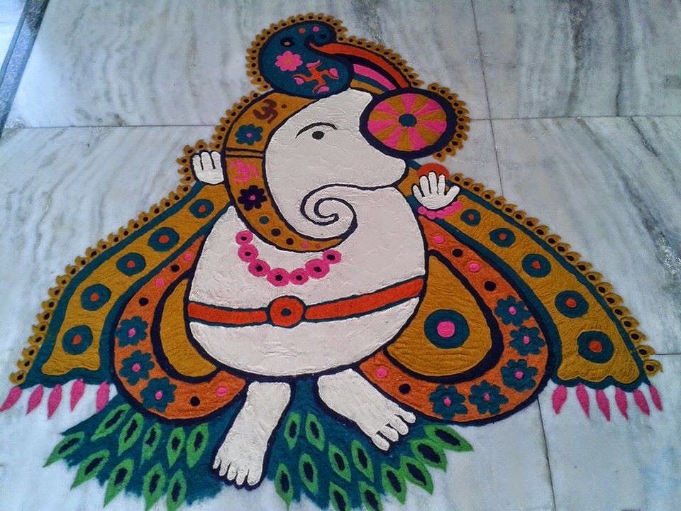 Ganesha Rangoli 18