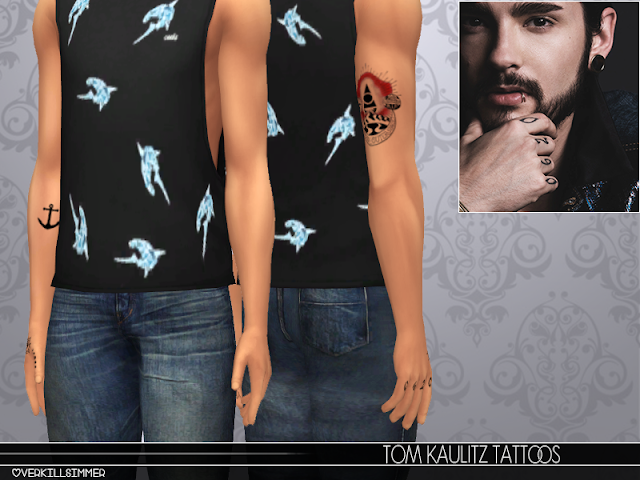 tattoos tom kaulitz sims overkill simmer downloads loading thesimsresource aug