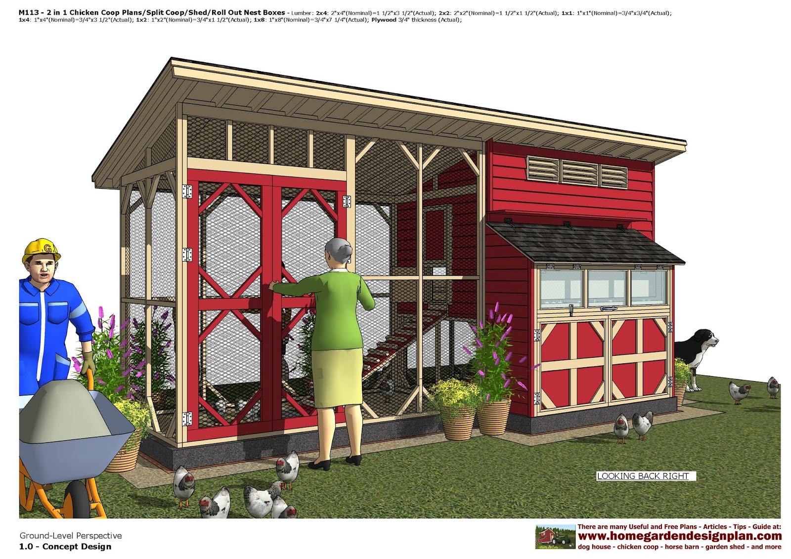 Garden Sheds 2 5 X 1 5 home garden plans: m113 _ 2 in 1 chicken coop plans - split Garden Sheds 2 5 X 1 5 home garden plans: m113 _ 2 in 1 chicken coop plans - split