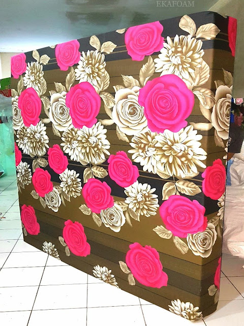 Kasur inoac motif rositha Kasur inoac motif bunga rositha coklat