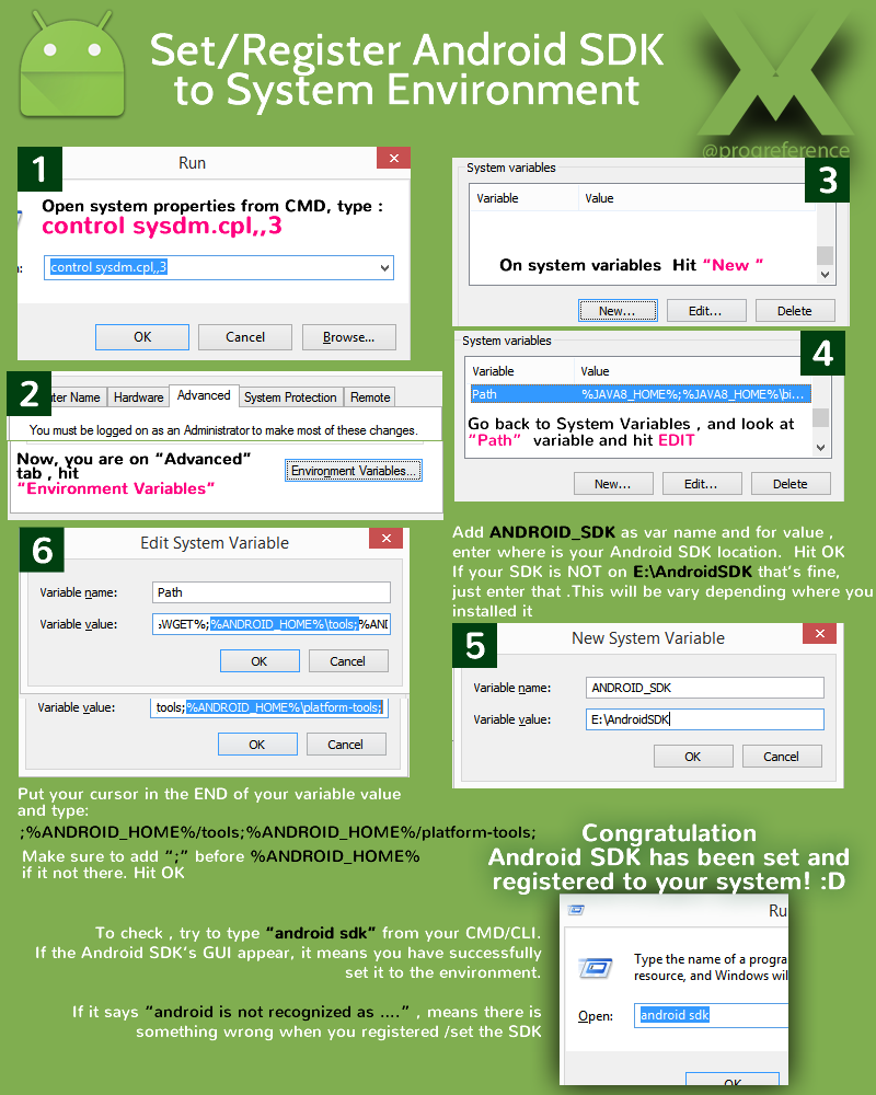 Android SDK Offline Set and Register Android SDK into System