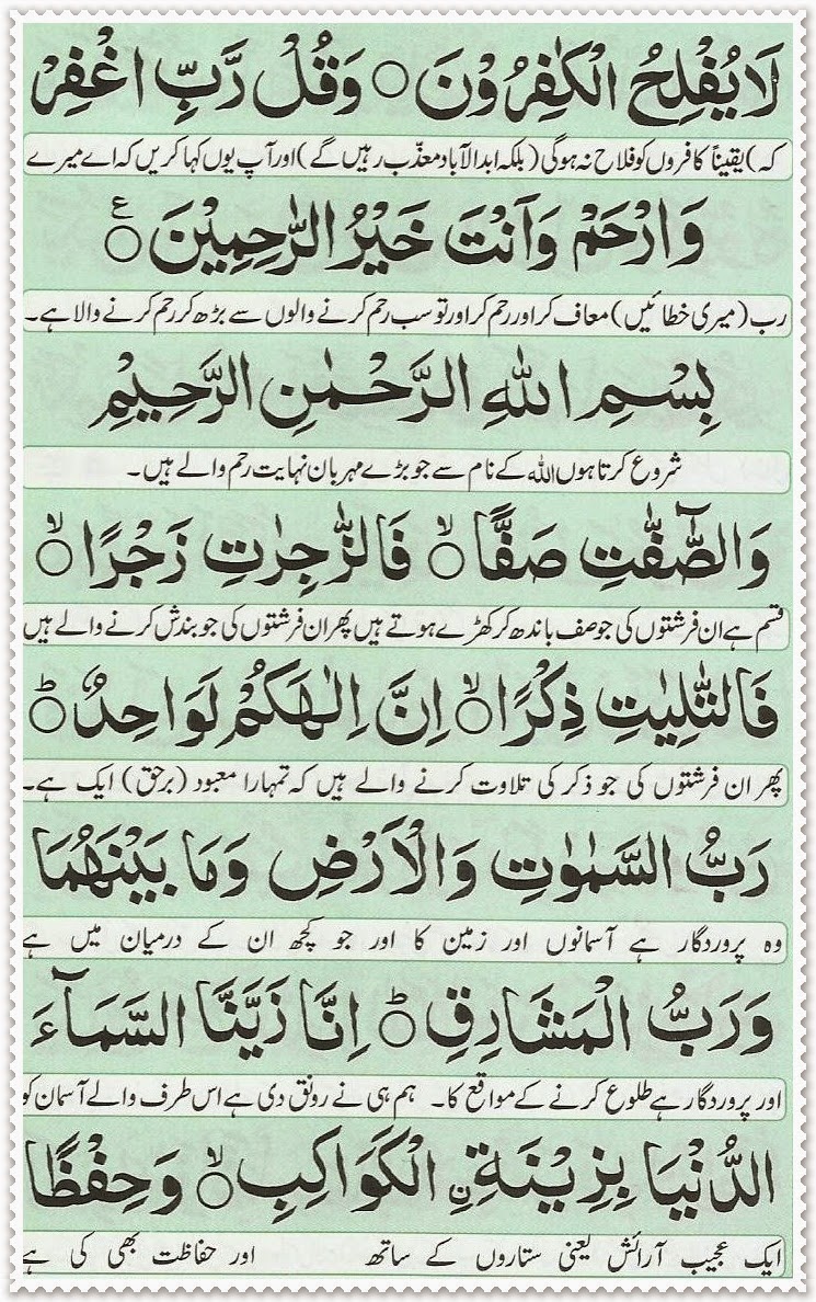 manzil dua with urdu translation manzil dua with urdu translation
